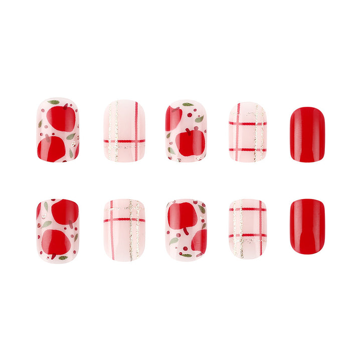 Artistic Press-On Nail Design Set Bowlift