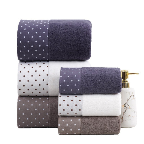 Terry Towel With Stylish Polka Dot Design Bowlift