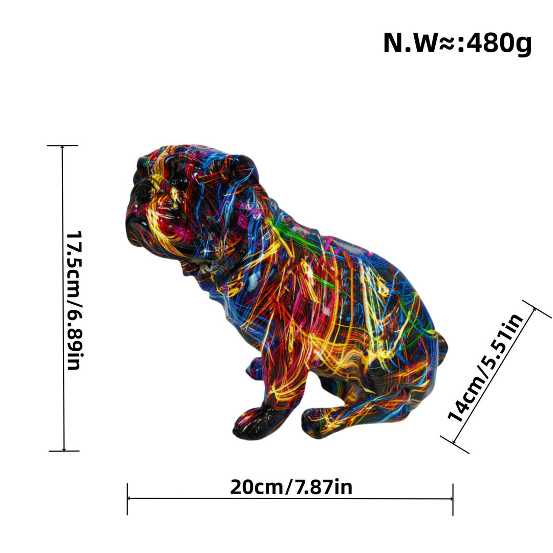 Artistic Bulldog Figurine Bowlift