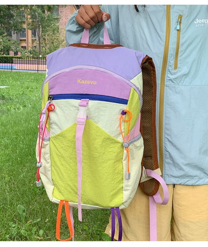 Multi-Functional Geometric Pattern Backpack