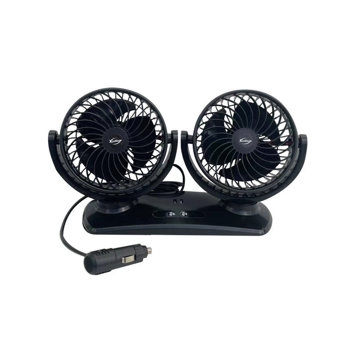Dual-Head Portable Car Ventilation Fan Bowlift