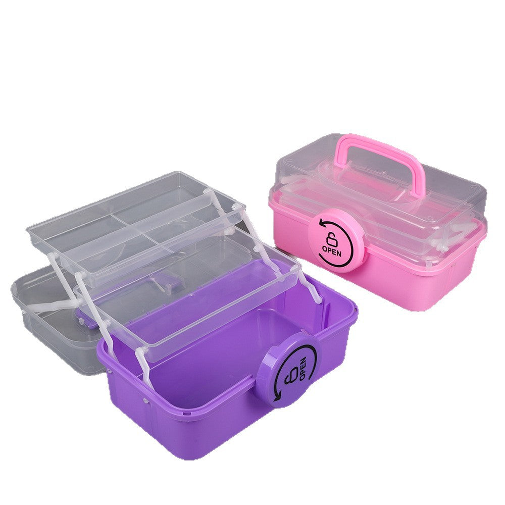 Portable Multi-Section Craft Storage Box Bowlift