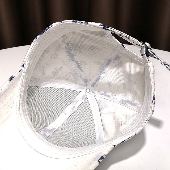 Women's Stylish Splatter Print Baseball Cap Bowlift