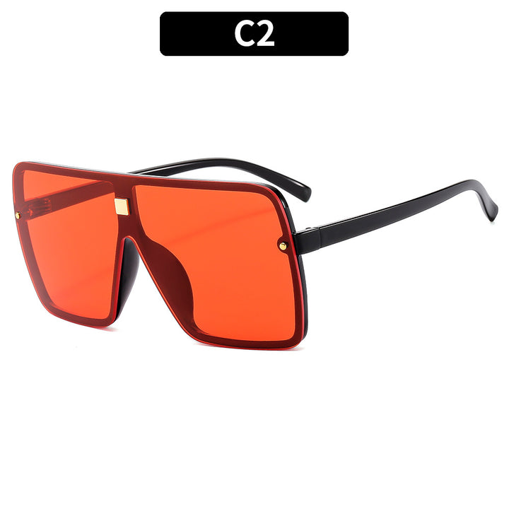 Oversized Geometric Shield Sunglasses Statement Style