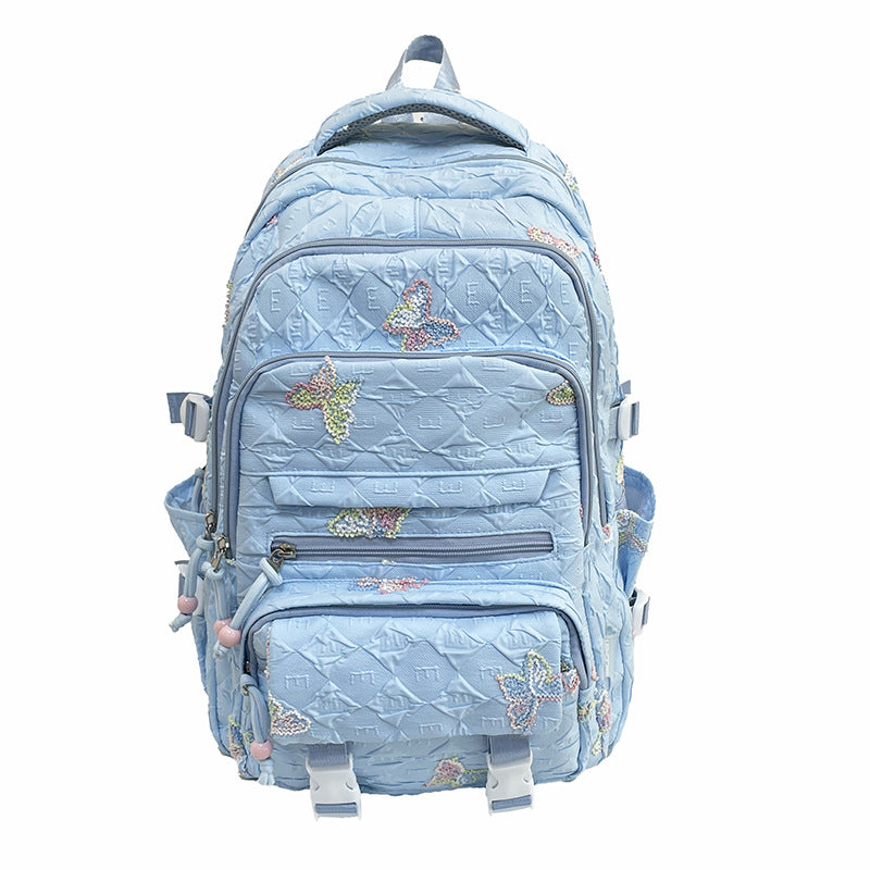 Stylish Butterfly Embellished Backpack