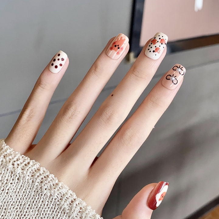 Creative Character-Design Press-On Nail Art Bowlift