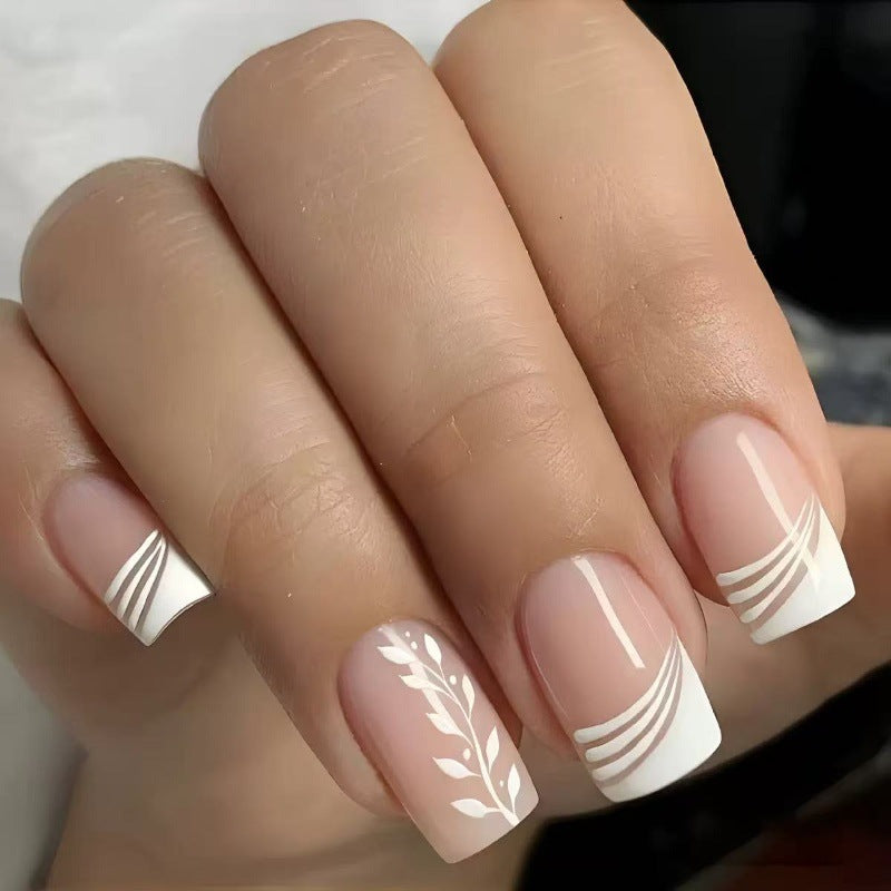 Artificial Nail Set with Cheerful Spring Design Bowlift