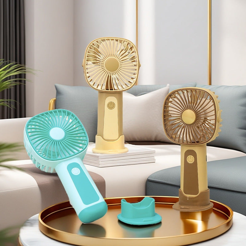 Ladies Portable Hand Fan with Flexible Holder Bowlift