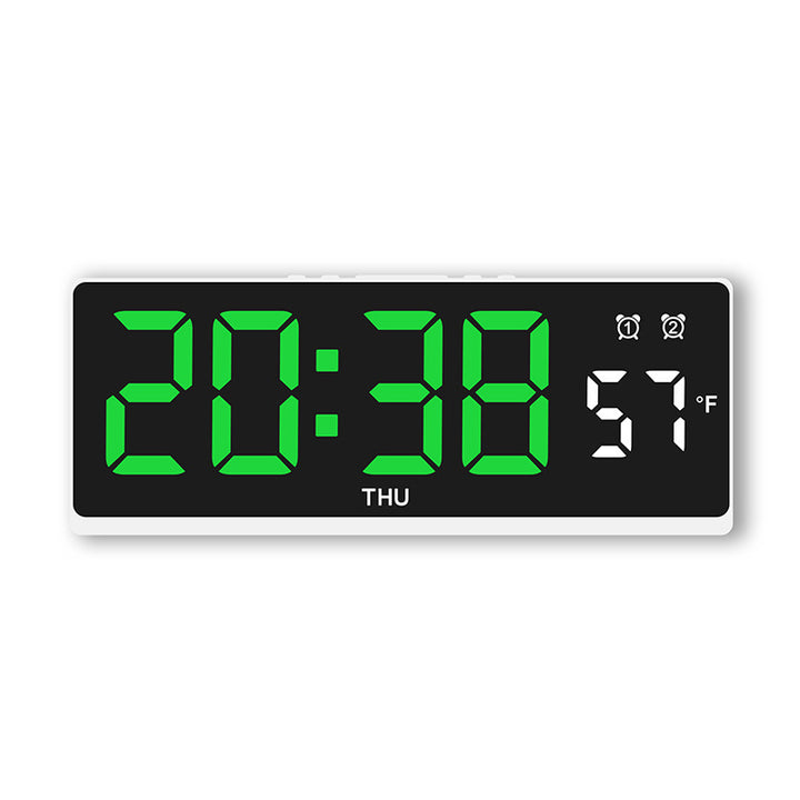 Digital alarm clock with large LED display and weather forecast Bowlift