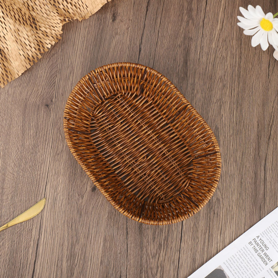 Natural Woven Serving Tray Bowlift