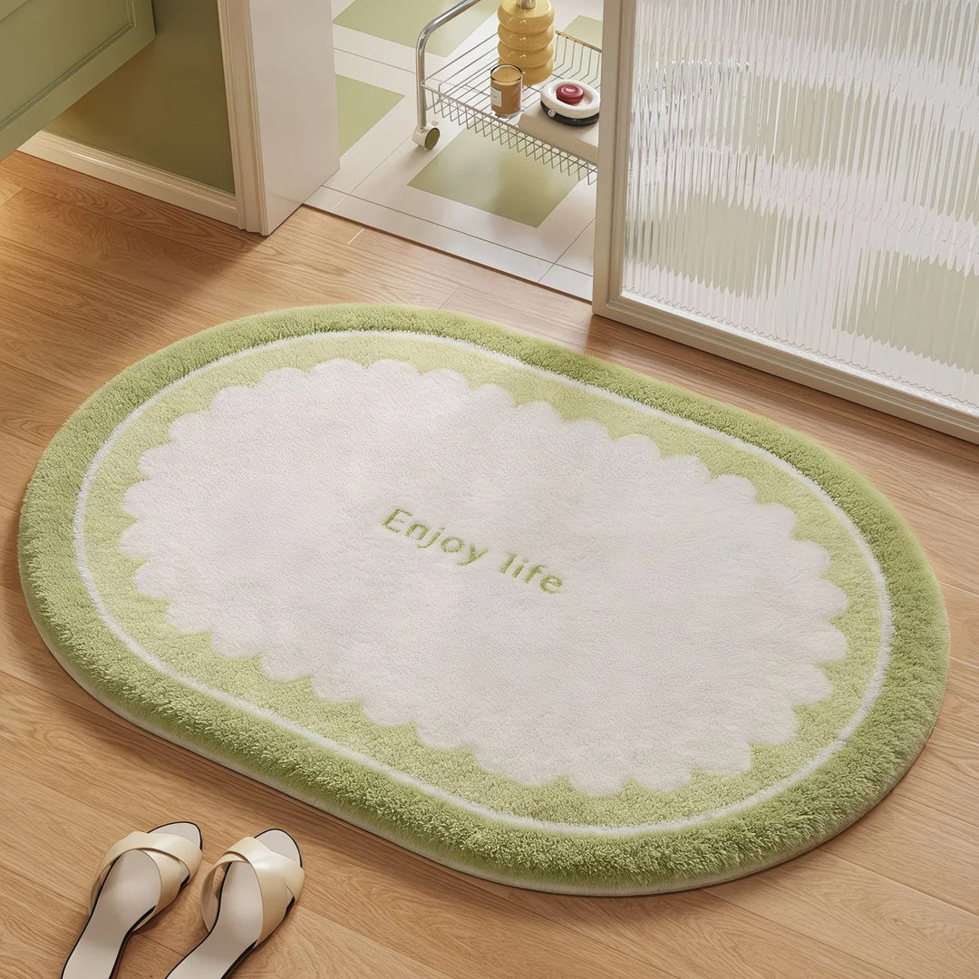 Soft Plush Round Bathroom Rug Bowlift