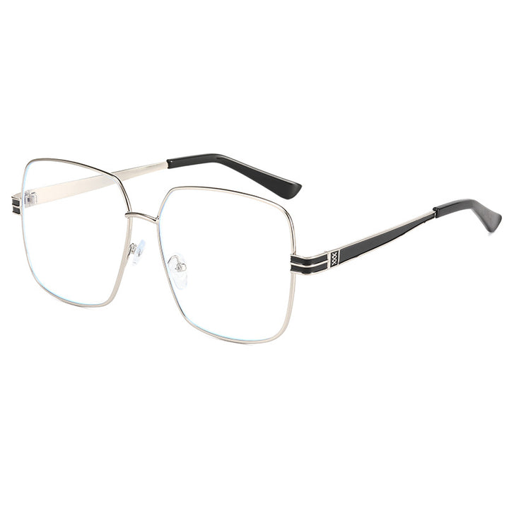 Women's fashionable square glasses with delicate metal frame Bowlift