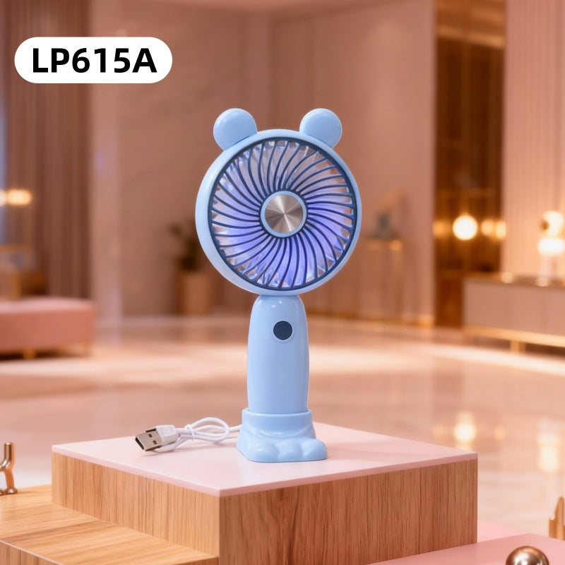 Women's portable hand fan with LED display Bowlift