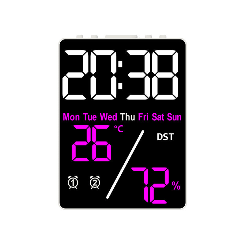 Digital Multifunction Alarm Clock with Hygrometer and Temperature Display Bowlift