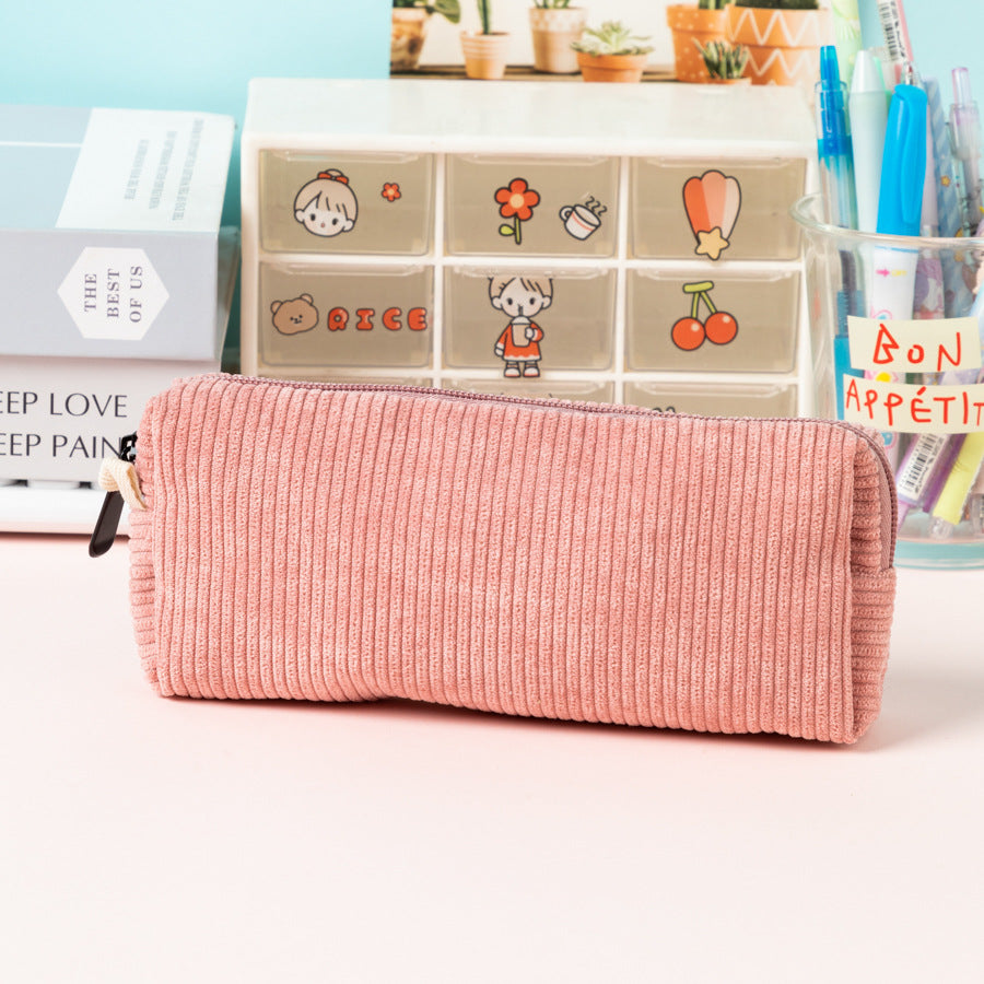 Textured Corduroy Pencil Case Bowlift