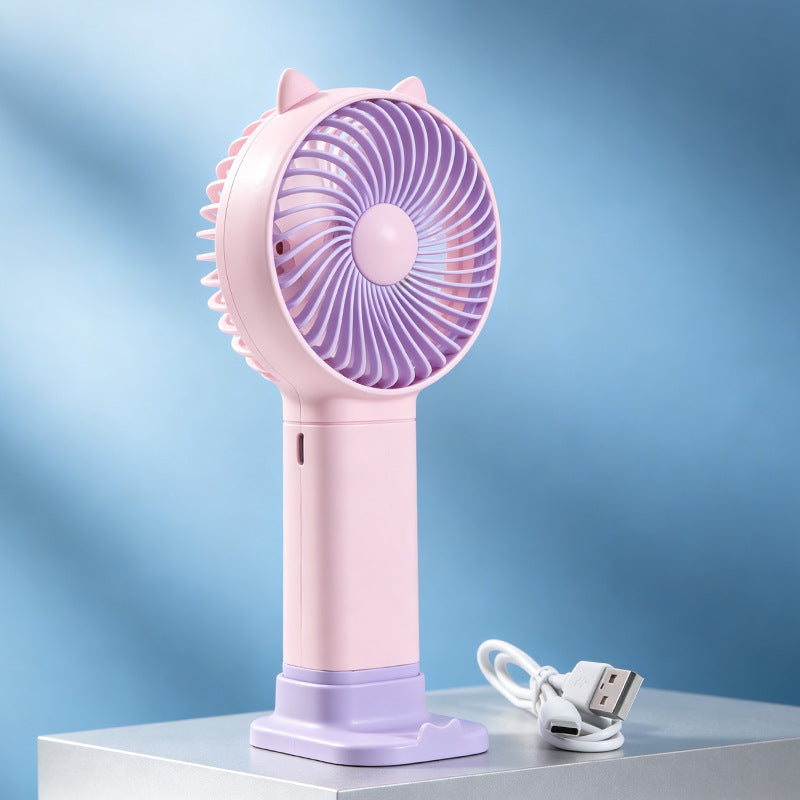 Ladies Portable Hand Fan Bowlift
