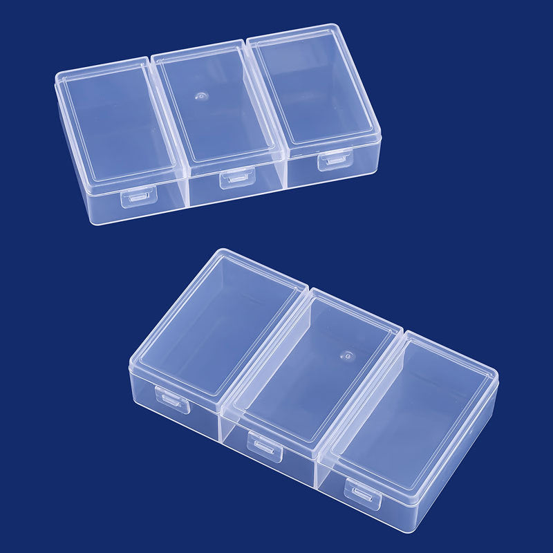 Multi-Compartment Clear Craft Storage Case Bowlift