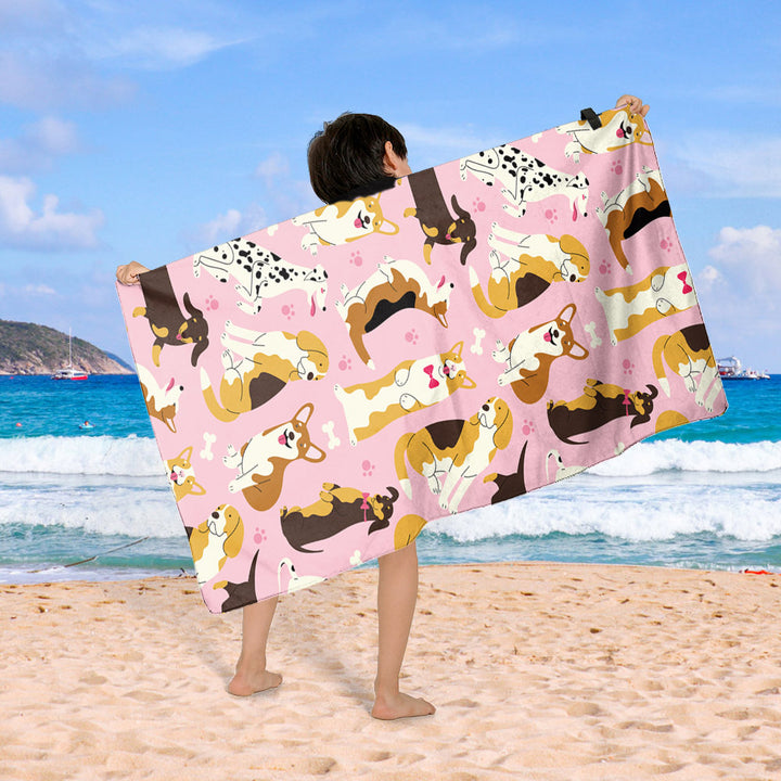 Beach blanket with colorful cupcake design Bowlift