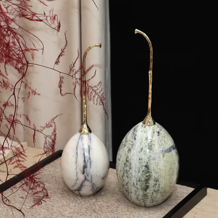 Decorative Stone Egg Sculpture