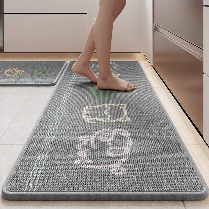 Fun Dog-Themed Kitchen Comfort Mat Bowlift