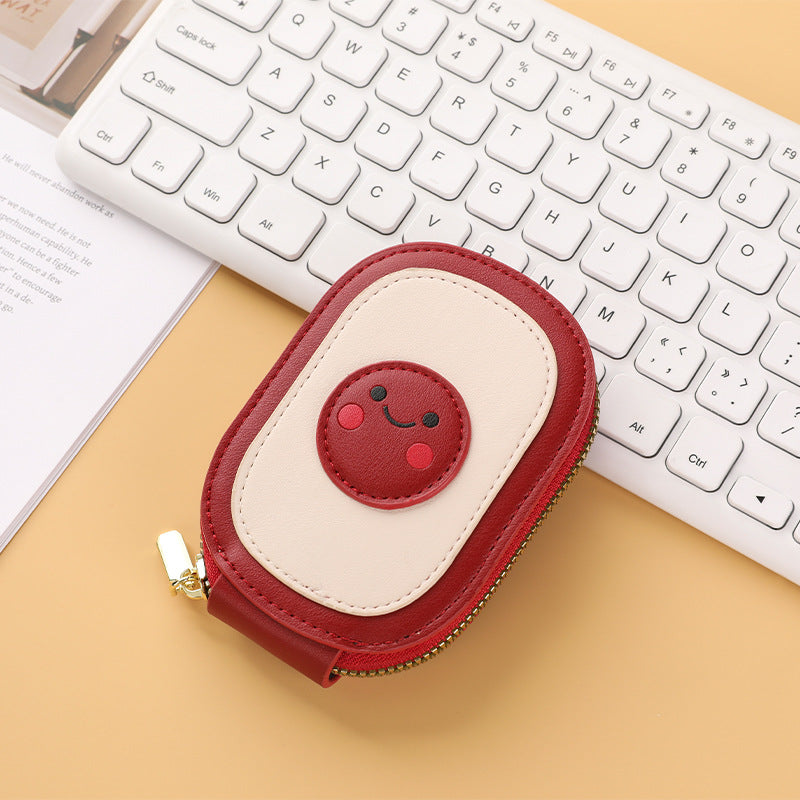 Cute Character Zippered Coin Pouch Bowlift