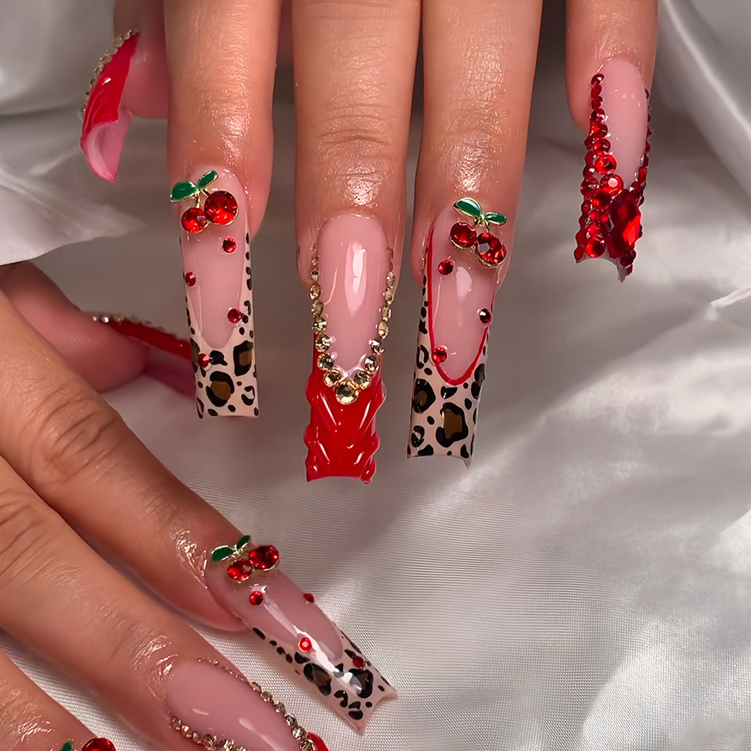 Floral Accent Nail Art Extensions Bowlift