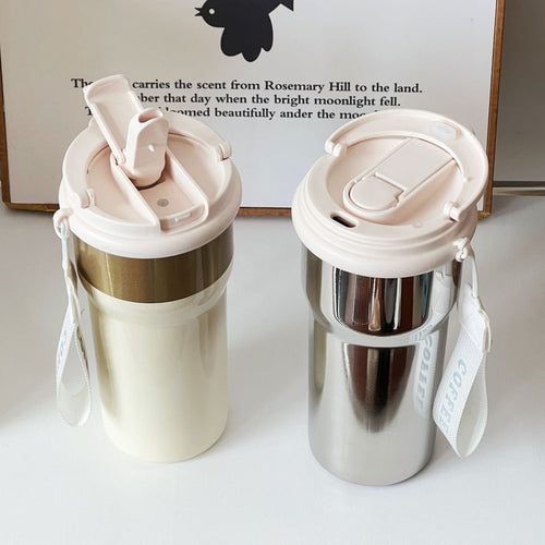 Ladies thermos mug with stylish flower design Bowlift