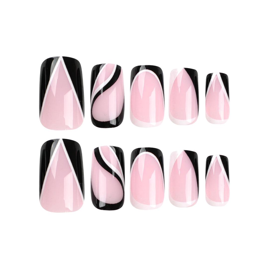 Artful Nail Extensions with Modern Design Bowlift