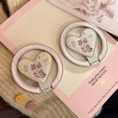 Heart-shaped hand mirror Bowlift