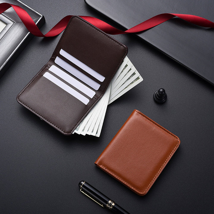 Slim Leather Bi-Fold Wallet Bowlift