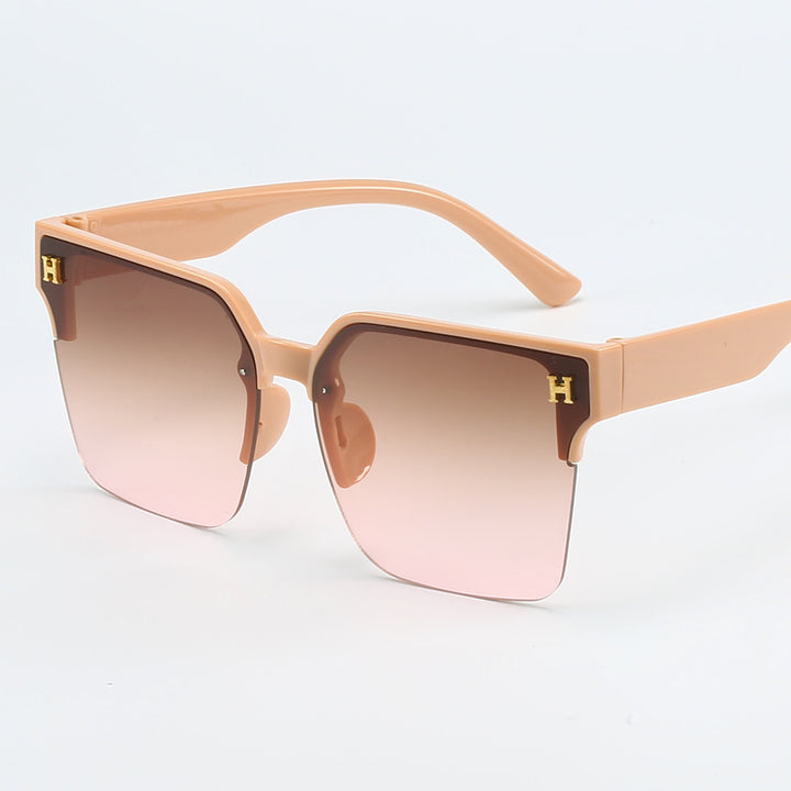 Women square sunglasses with elegant metal frame Bowlift