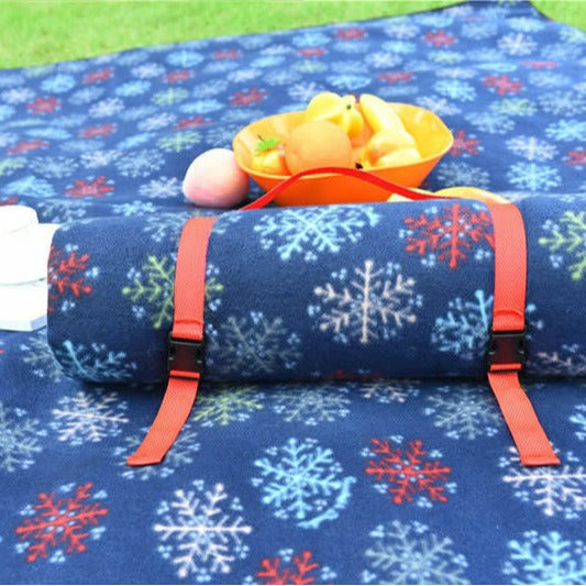 Women's Outdoor Picnic Blanket with Insulating Layer Bowlift