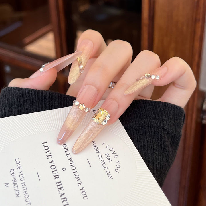 Glamorous Stiletto Press-On Nail Extensions Bowlift