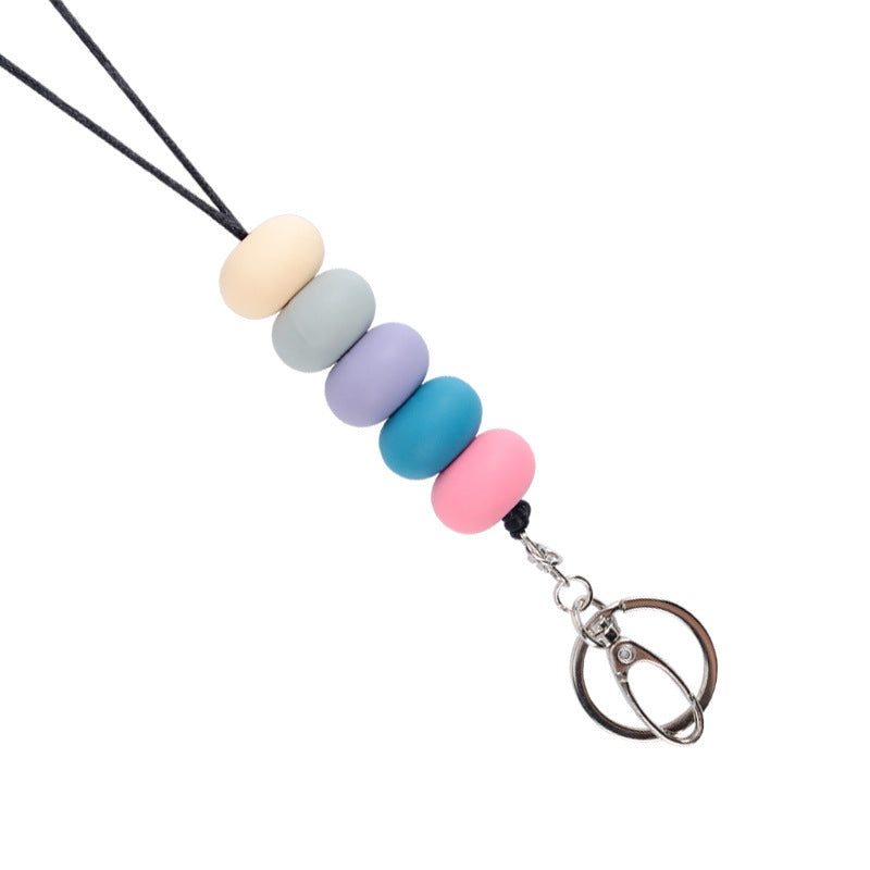 Colorful Beaded Keychain Holder Bowlift