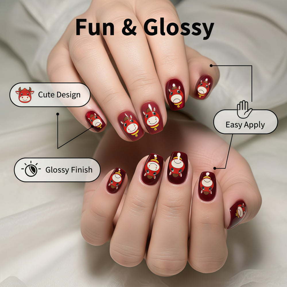 Funny art nails with animal motifs Bowlift