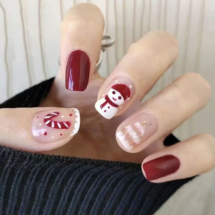 Fun Character-Themed Press-On Nail Art Bowlift