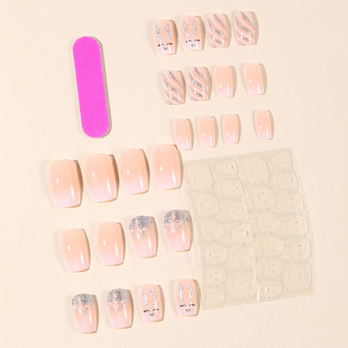 Festive Winter-Themed 3D Nail Art Extensions Bowlift
