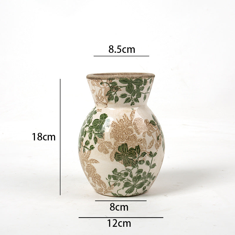 Floral Ceramic Vase Bowlift