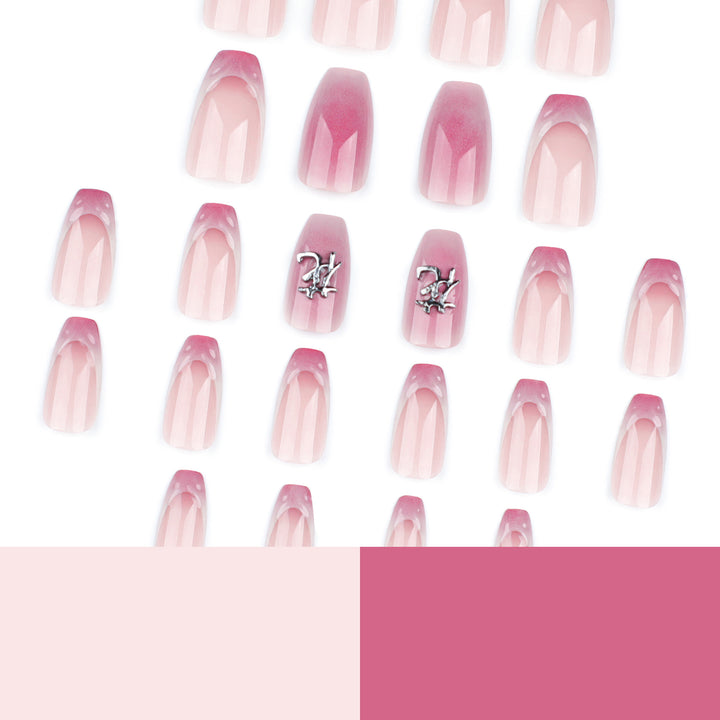 Artful stiletto nails with floral accents and 3D details Bowlift