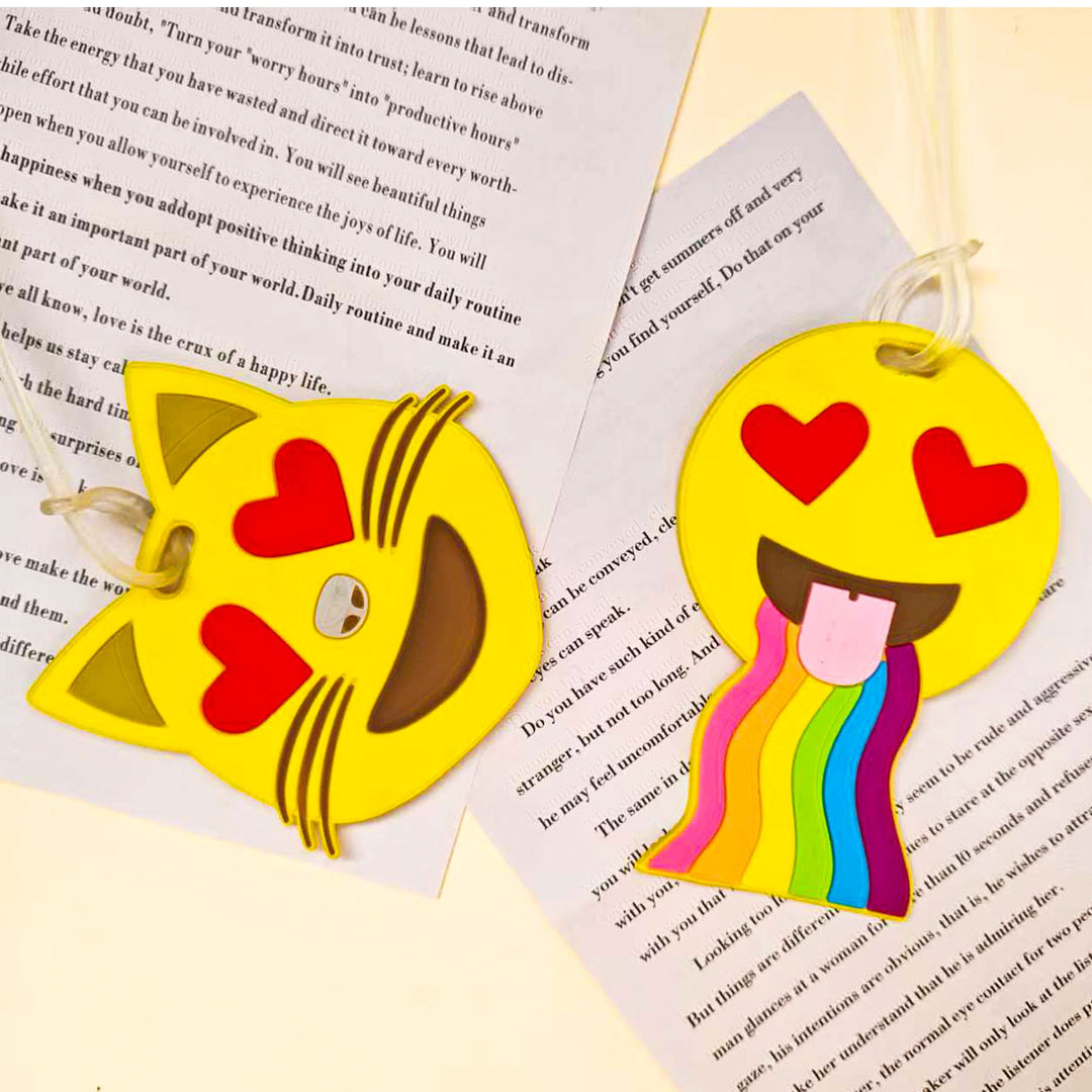 Unisex Luggage Tag in Emoji Design Bowlift