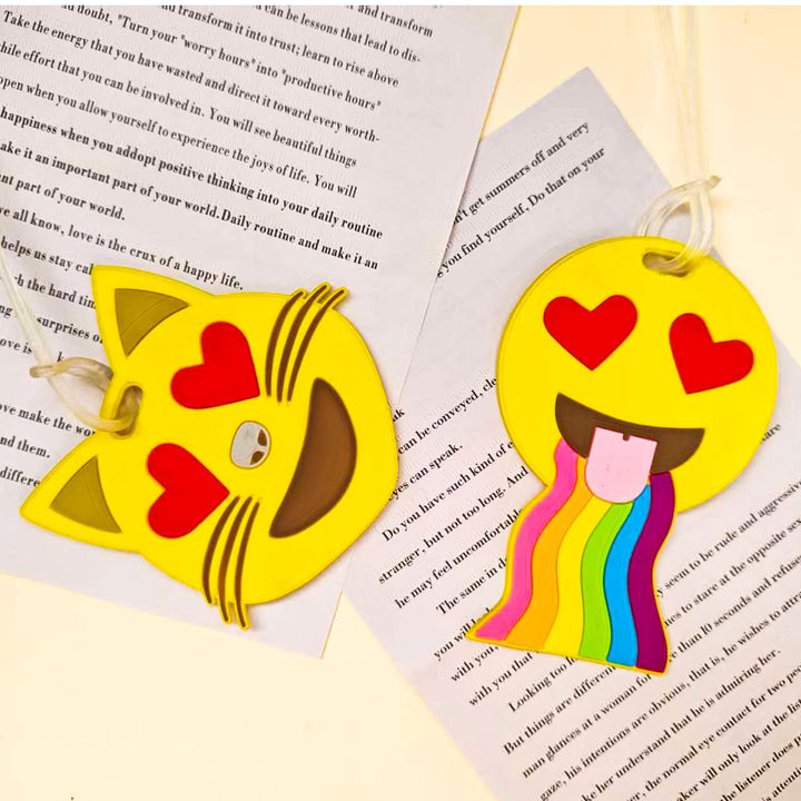 Unisex Luggage Tag in Emoji Design Bowlift