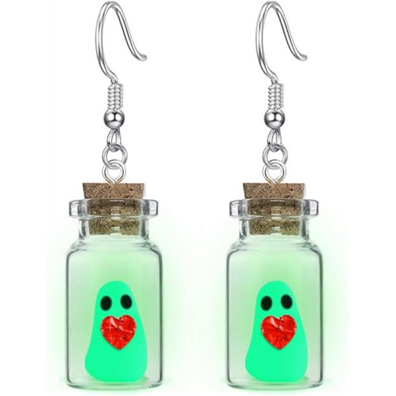 Ghost-In-A-Jar Dangle Earrings Bowlift