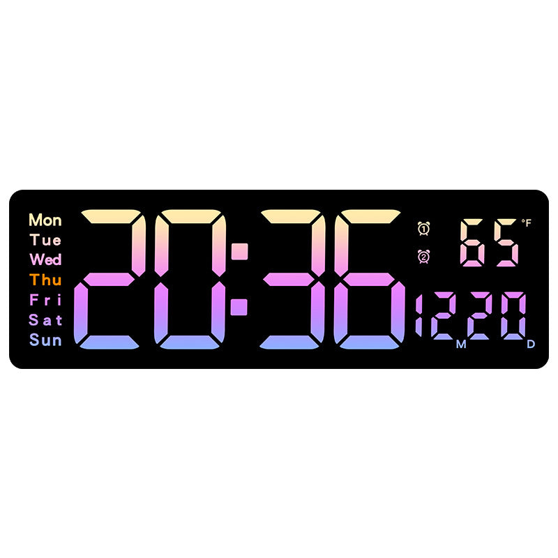 Funk alarm clock with large LED display and temperature display Bowlift