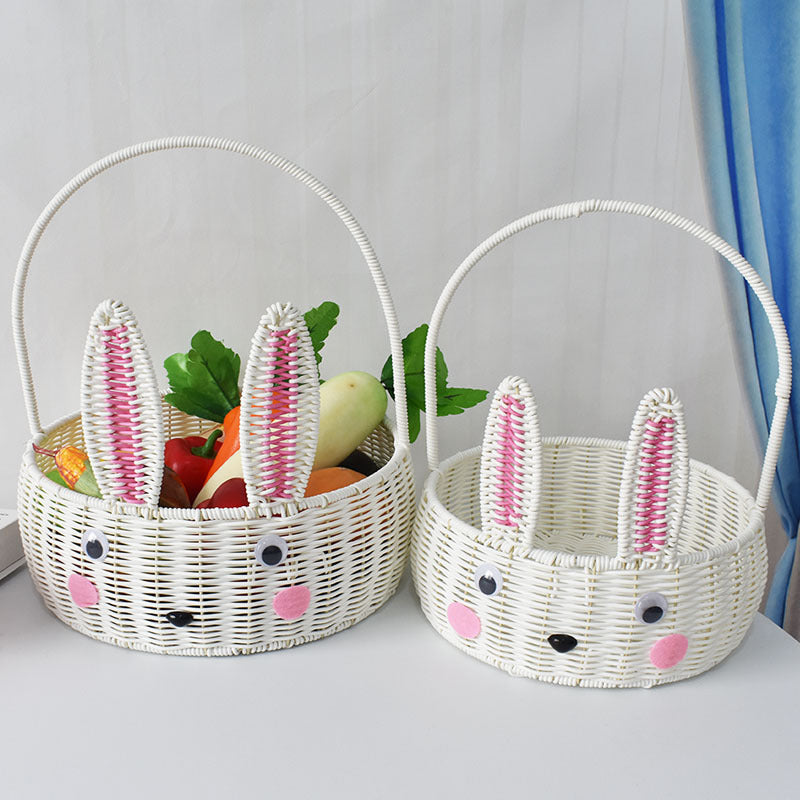 Bunny-Shaped Decorative Storage Basket Bowlift