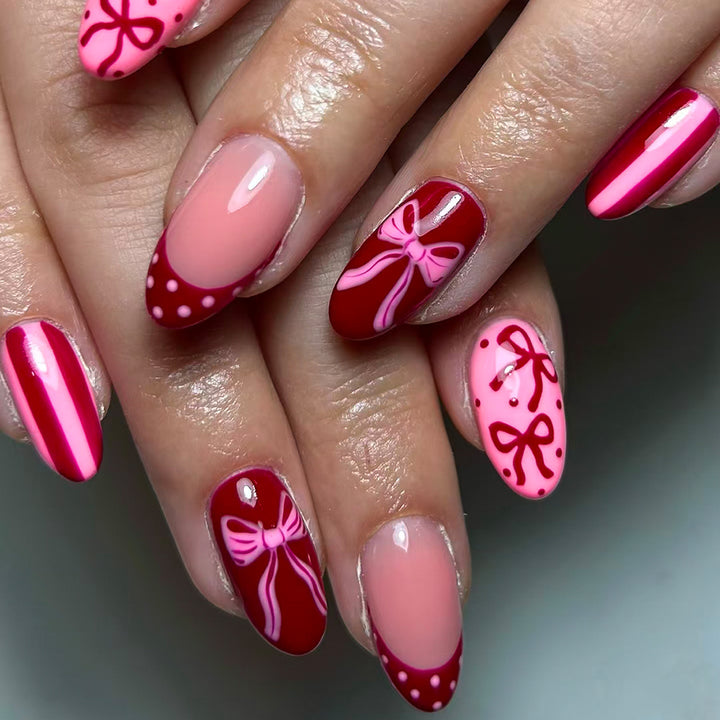 Artificial Nails with Elegant Design Bowlift