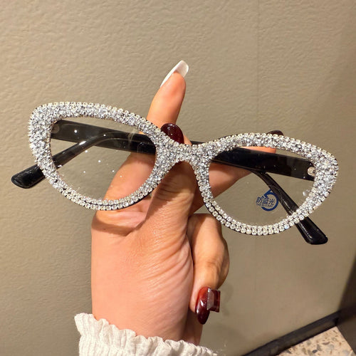 Women Glittering Cat-Eye Sunglasses Bowlift