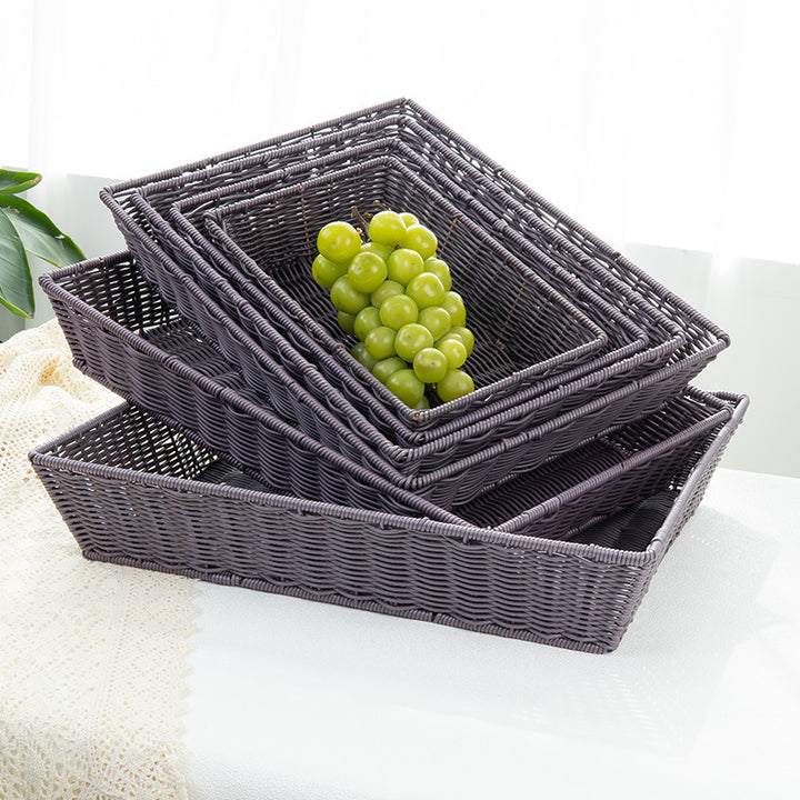Versatile Storage Wicker Basket Bowlift