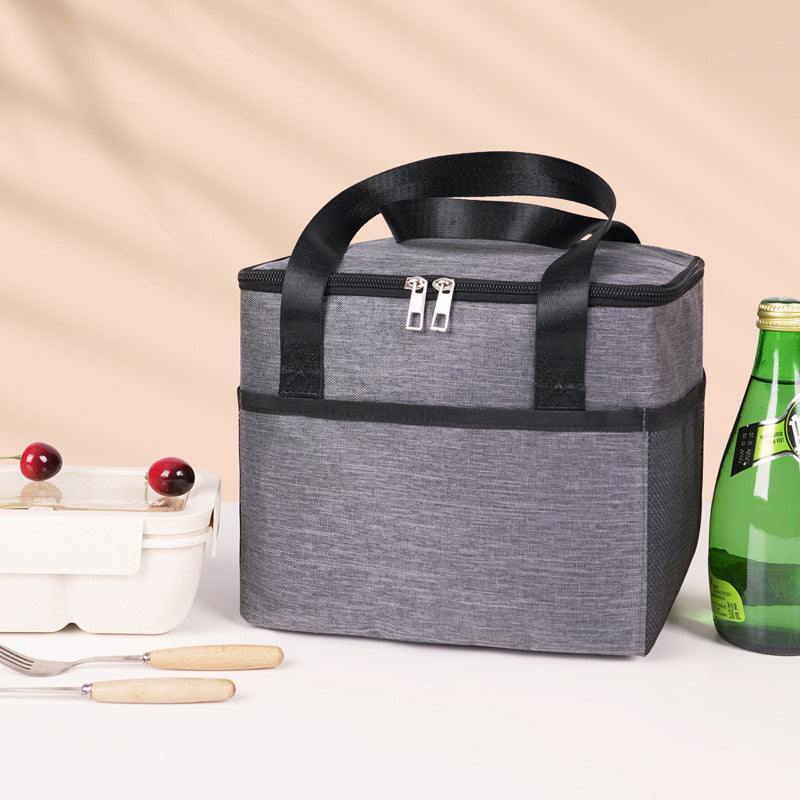 Insulated cooler bag with double-protected zipper Bowlift