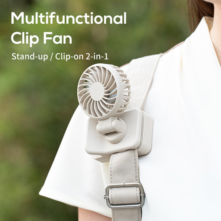 Women's portable clip fan with adjustable tilt angle Bowlift