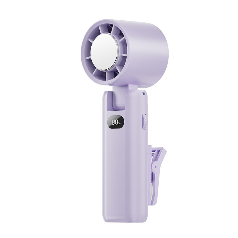 Unisex Portable Clip Fan with LED Display Bowlift